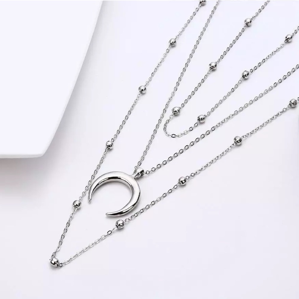 New Horn  Layer Necklace